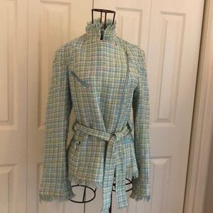 Classic linen pastel jacket